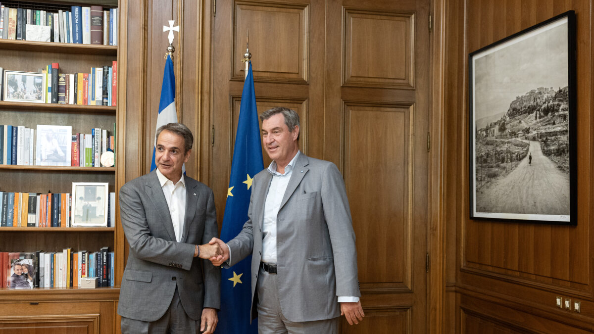 Κυριάκος Μηστοτάκης και Μάρκους Σέντερ