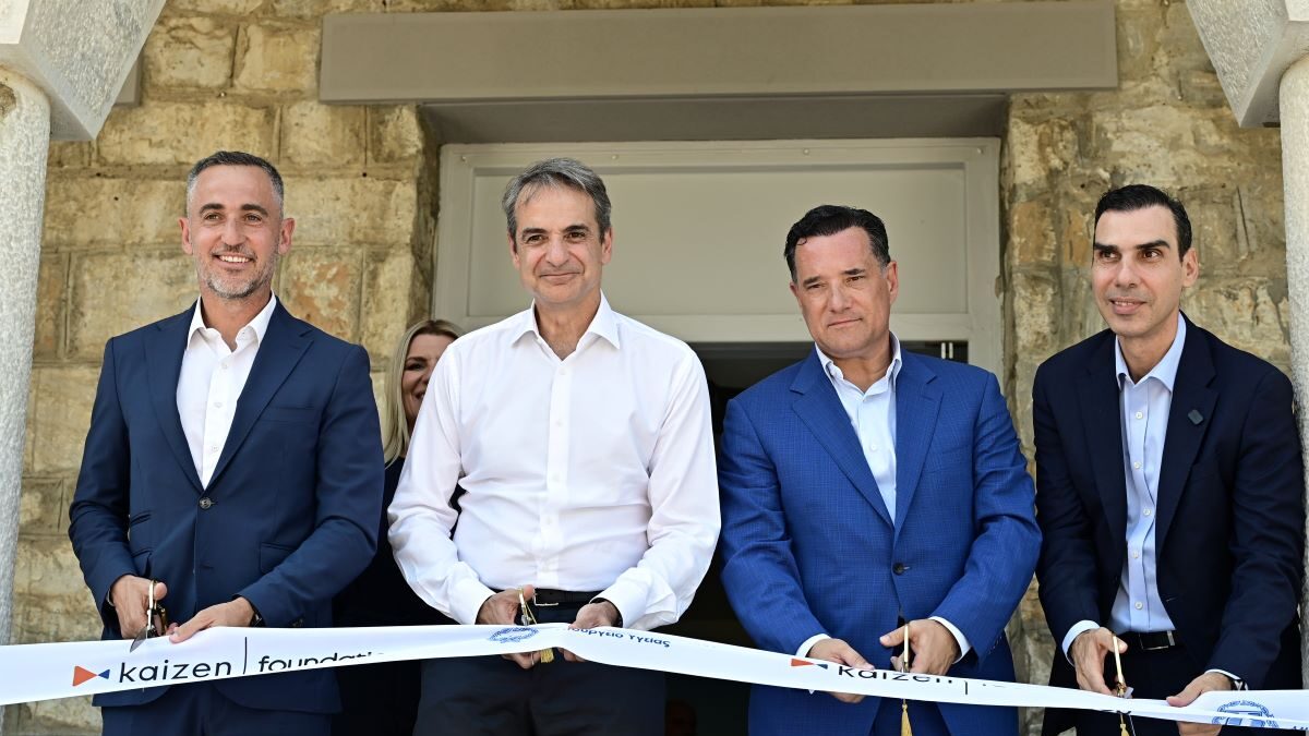 Επίσκεψη του Κυριάκου Μητσοτάκη στο Παίδων Πεντέλης