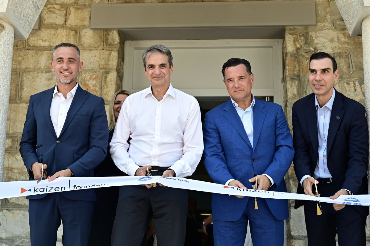 Επίσκεψη του Κυριάκου Μητσοτάκη στο Παίδων Πεντέλης