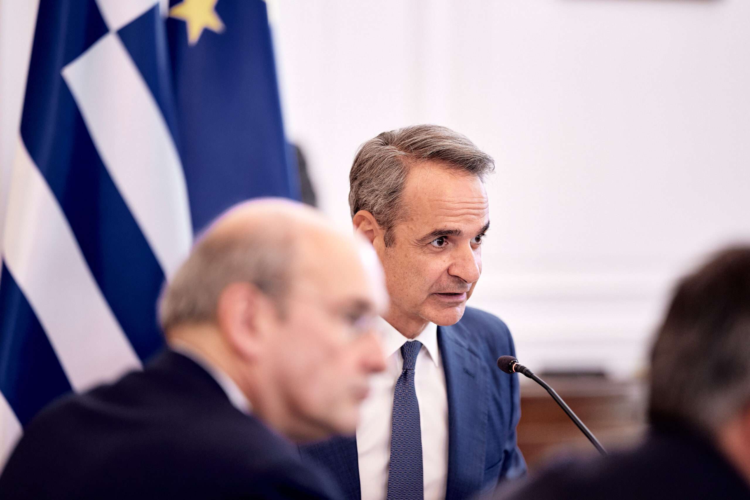 Μητσοτάκης, συνεδρίαση στο Μαξίμου