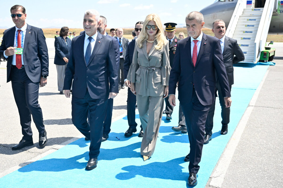 36th NATO Heads of State and Government Summit in Ankara ANKARA, TURKIYE - JULY 07: Turkish Trade Minister Omer Bolat welcomes Czech Prime Minister Andrej Babis as he arrives at Esenboga international airport to attend the 36th NATO Heads of State and Government Summit in Ankara, Turkey, on July 07, 2026. Ismail Kaplan/Pool via REUTERS