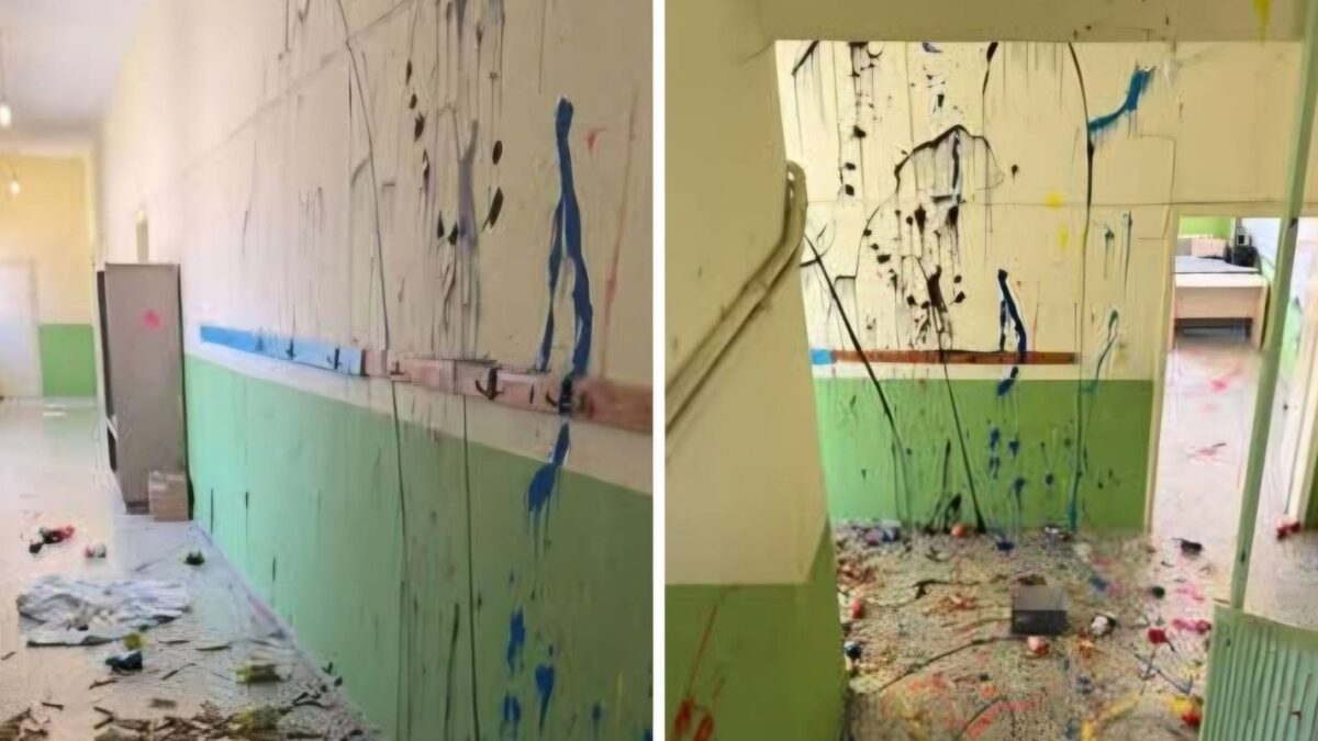 Βανδάλισαν δημοτικό σχολείο στην Νάξο με μπογιές στους τοίχου