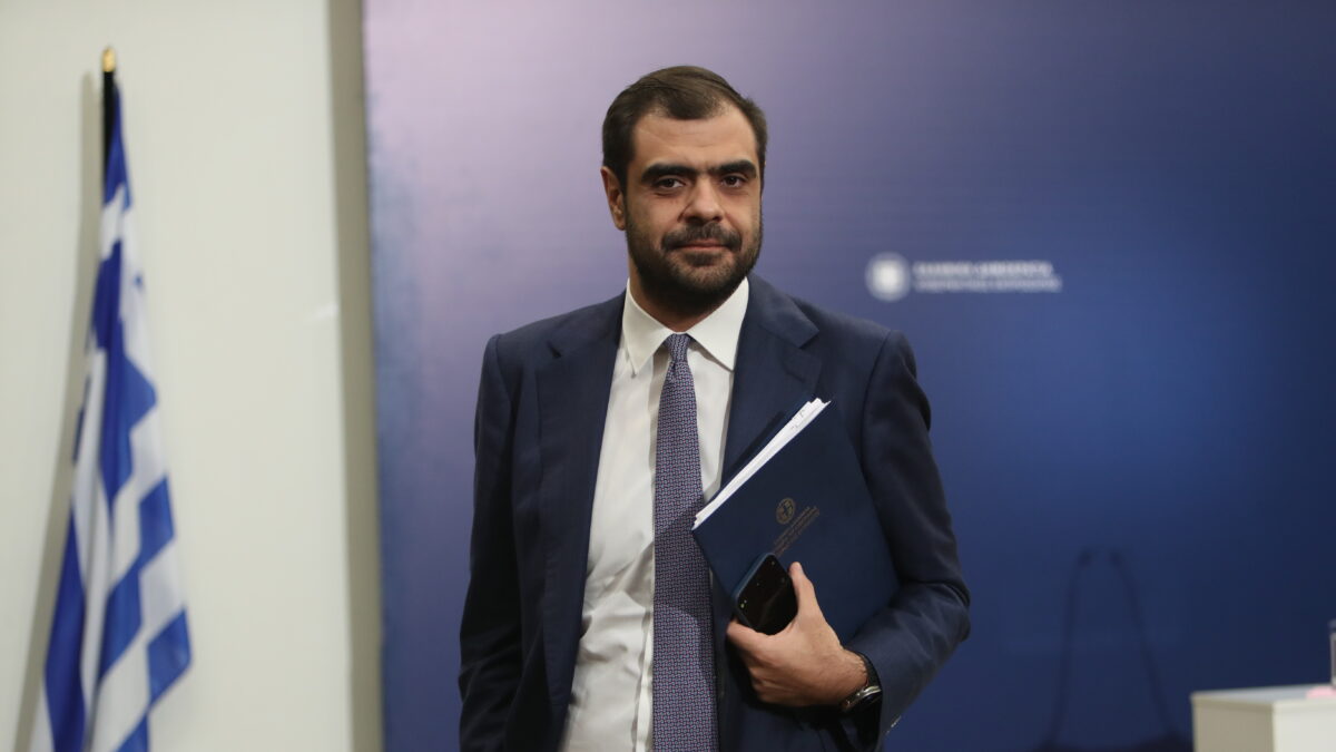 Ενημέρωση των πολιτικών συντακτών και των ανταποκριτών ξένου Τύπου στην Θεσσαλονίκη από τον Κυβερνητικό Εκπρόσωπο Παύλο Μαρινάκη, Πέμπτη 11 Δεκεμβρίου 2025. (ΒΑΣΙΛΗΣ ΒΕΡΒΕΡΙΔΗΣ/ΜΟΤΙΟΝΤΕΑΜ)