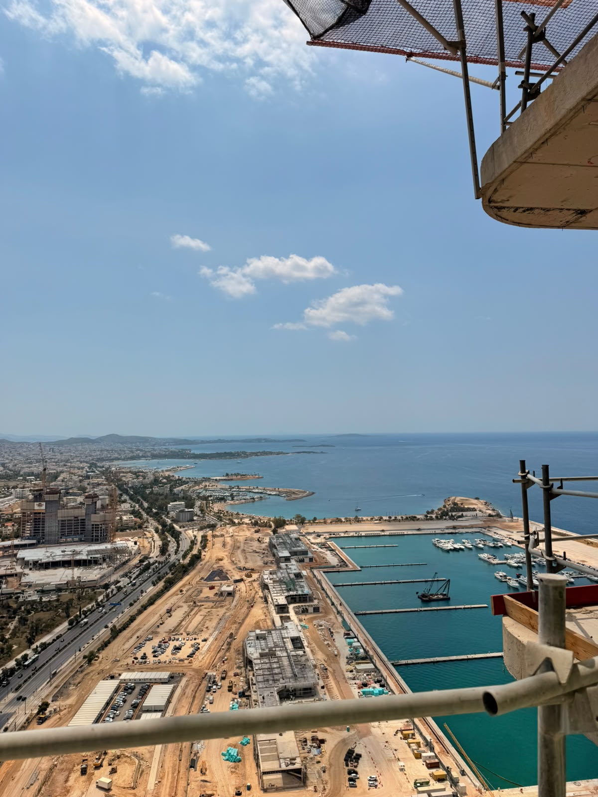 Θέα από τον ουρανοξύστη στο Ελληνικό