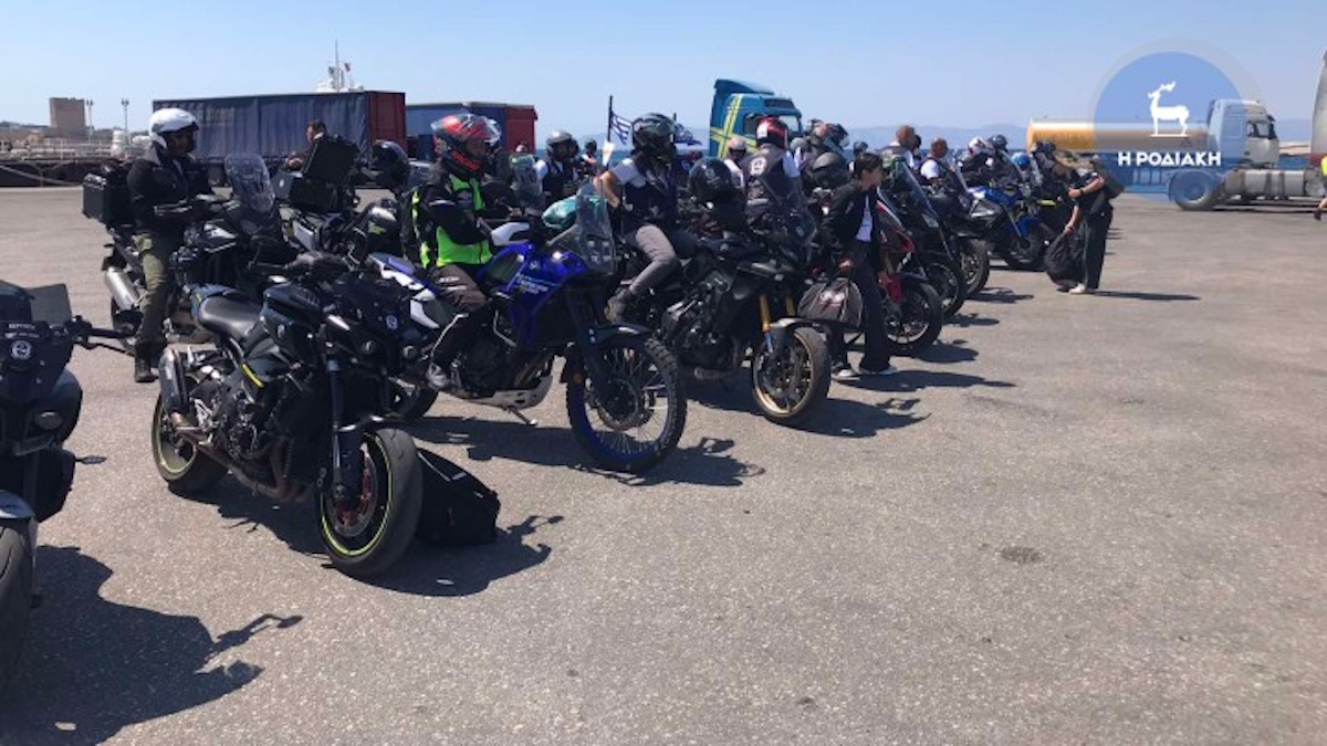 Στη Ρόδο έφτασαν 34 Κύπριοι μοτοσικλετιστές για τις εκδηλώσεις μνήμης των Ισαάκ και Σολωμού
