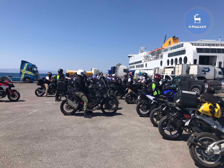 Στη Ρόδο οι 34 Κύπριοι μοτοσικλετιστές για τις εκδηλώσεις μνήμης Ισαάκ και Σολωμού