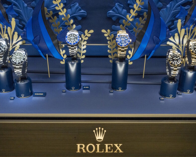 FILE PHOTO: View of the Rolex booth during the Watches and Wonders fair in Geneva, Switzerland