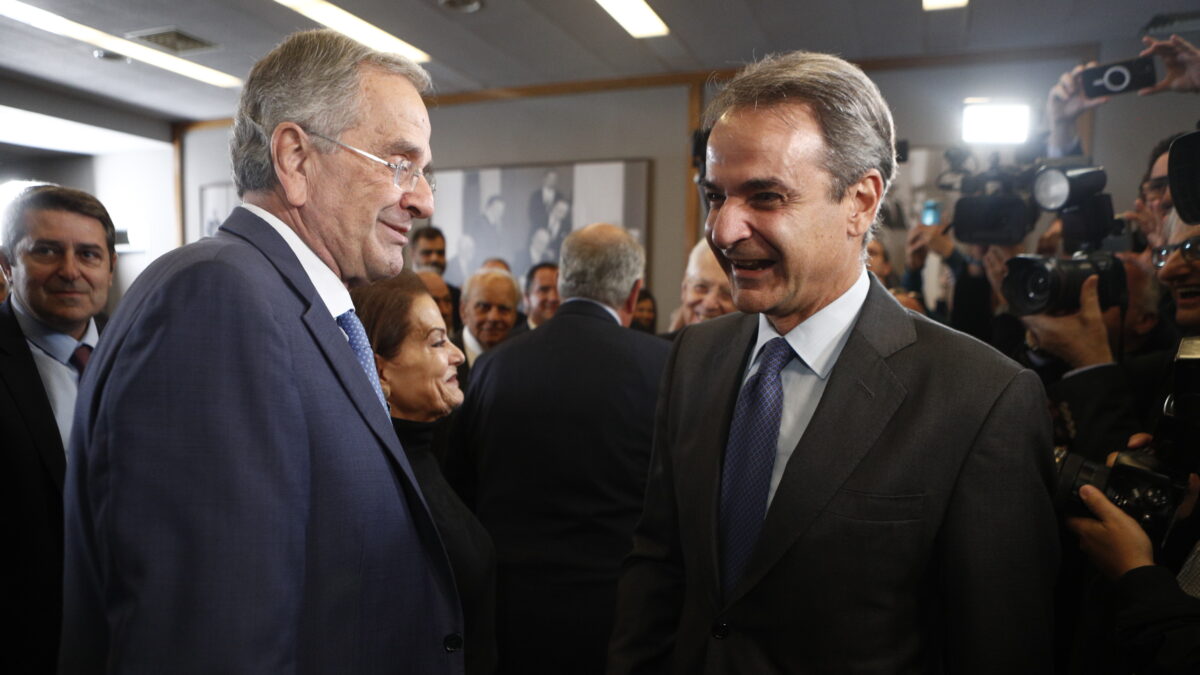 Κυριάκος Μητσοτάκης και Αντώνης Σαμαράς