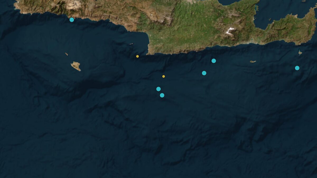 Σεισμός στους Καλούς Λιμένες Ηρακλείου μεγέθους 3,6 Ρίχτερ