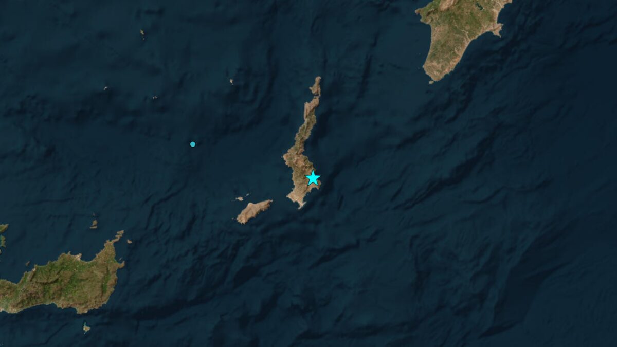 Σεισμός στην Κάρπαθο μεγέθους 5,2 Ρίχτερ