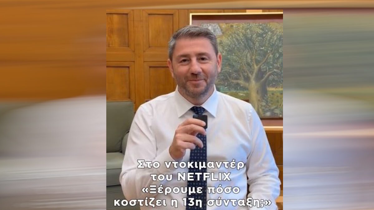 Ανδρουλάκης στο tik tok για 13η σύνταξη