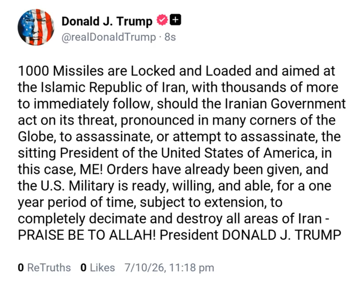 trump truth social