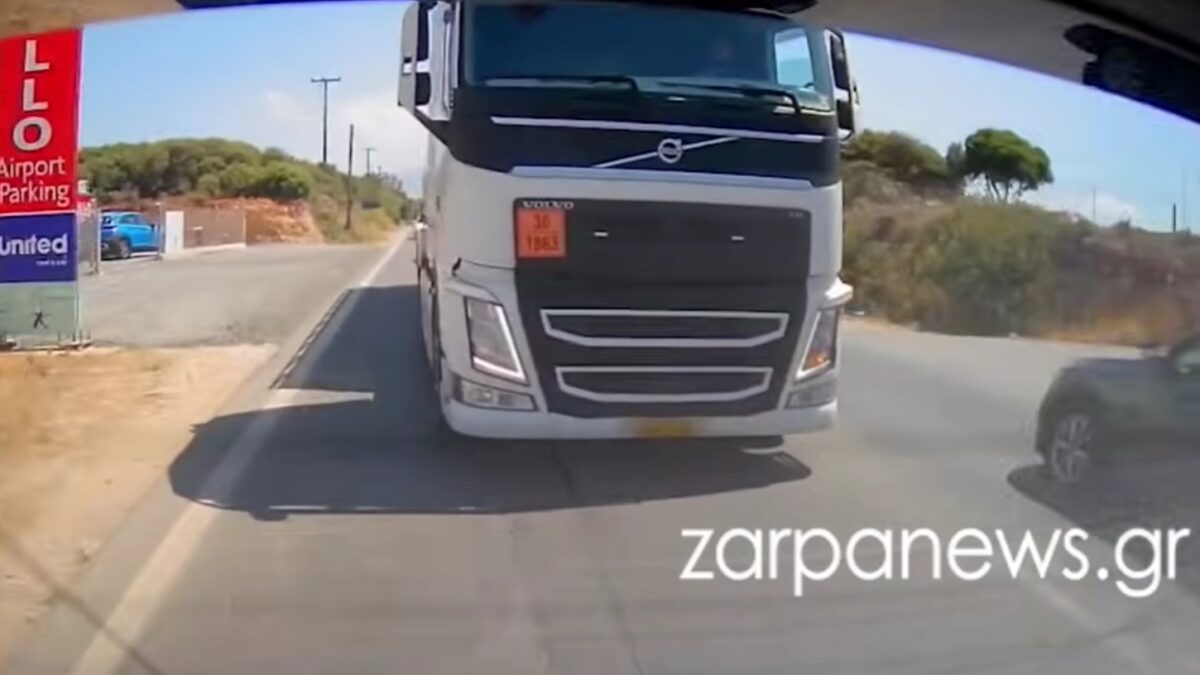 Χανιά: Ασυνείδητος οδηγός βυτιοφόρου «έπαιζε τα φώτα», πάταγε κόρνες και έκανε παράνομη προσπέραση, δείτε βίντεο
