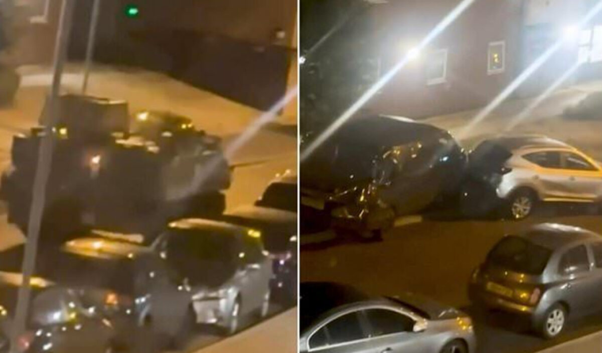 Μεθυσμένοι Βρετανοί στρατιώτες έκλεψαν τεθωρακισμένο όχημα και έκαναν σμπαράλια παρκαρισμένα αυτοκίνητα