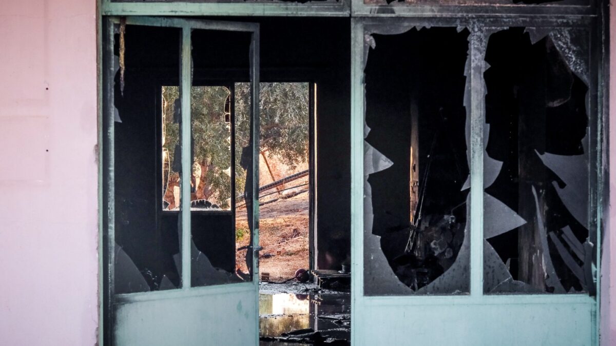 Έκρηξη σε βιοτεχνία επισκευής σωστικών λεμβών στην περιοχή Λιβάδια στα Χανιά, με έναν σοβαρά τραυματία, Πέμπτη 23 Ιουλίου 2026 (ΓΙΑΝΝΗΣ ΑΓΓΕΛΑΚΗΣ/EUROKINISSI)