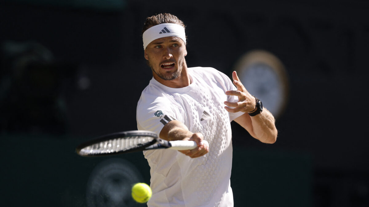 Ο Ζβέρεφ στον τελικό του Wimbledon