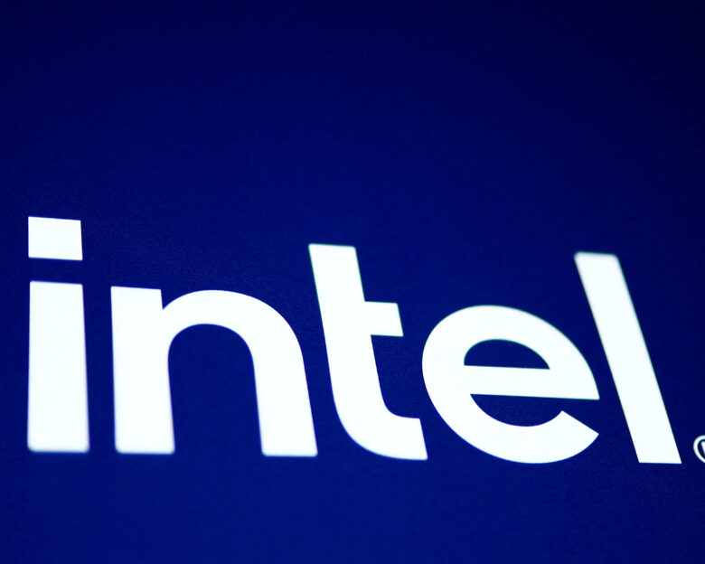 FILE PHOTO: The Intel logo at the 10th edition of the VivaTech technology startups and innovation fair in Paris, France, June 18, 2026.