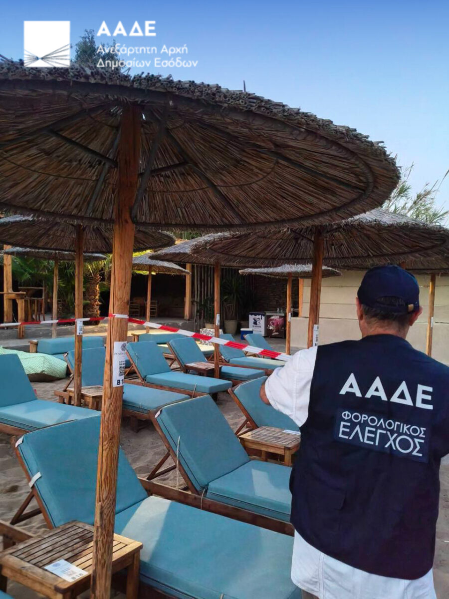 48ωρο λουκέτο και πρόστιμo της ΑΑΔΕ σε beach club της Πάρου για 174 «ξεχασμένες» αποδείξεις
