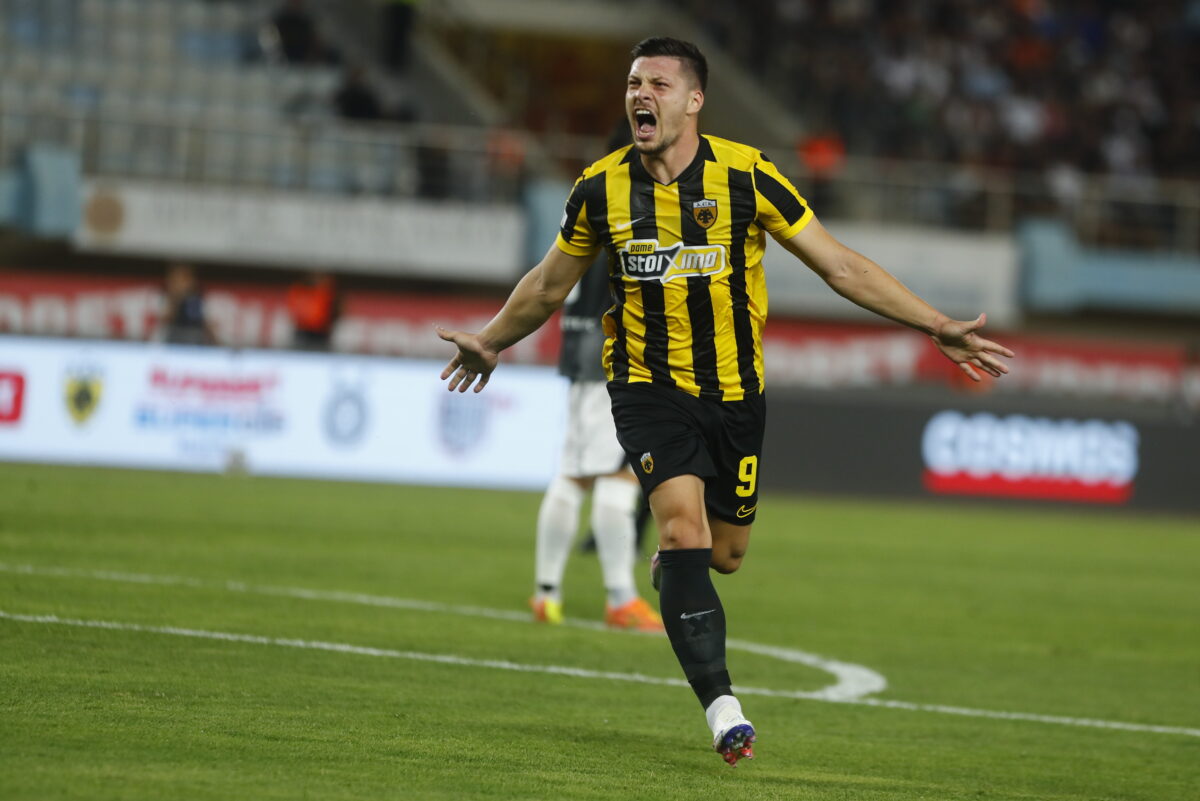 ΑΕΚ - ΟΦΗ: Το γκολ του Γιόβιτς για το 1-0 στον τελικό του Super Cup