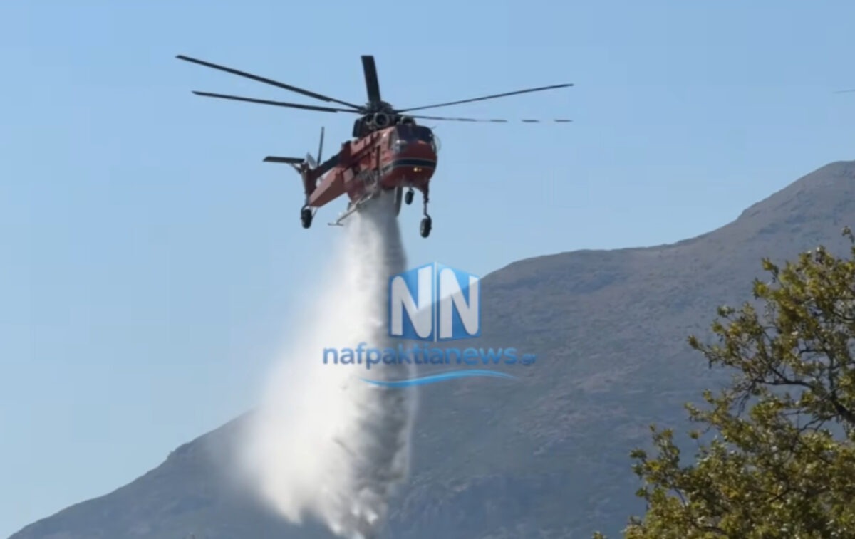 Φωτιά στην Αιτωλοακαρνανία: Μεγάλη κινητοποίηση της πυροσβεστικής στο Θέρμο