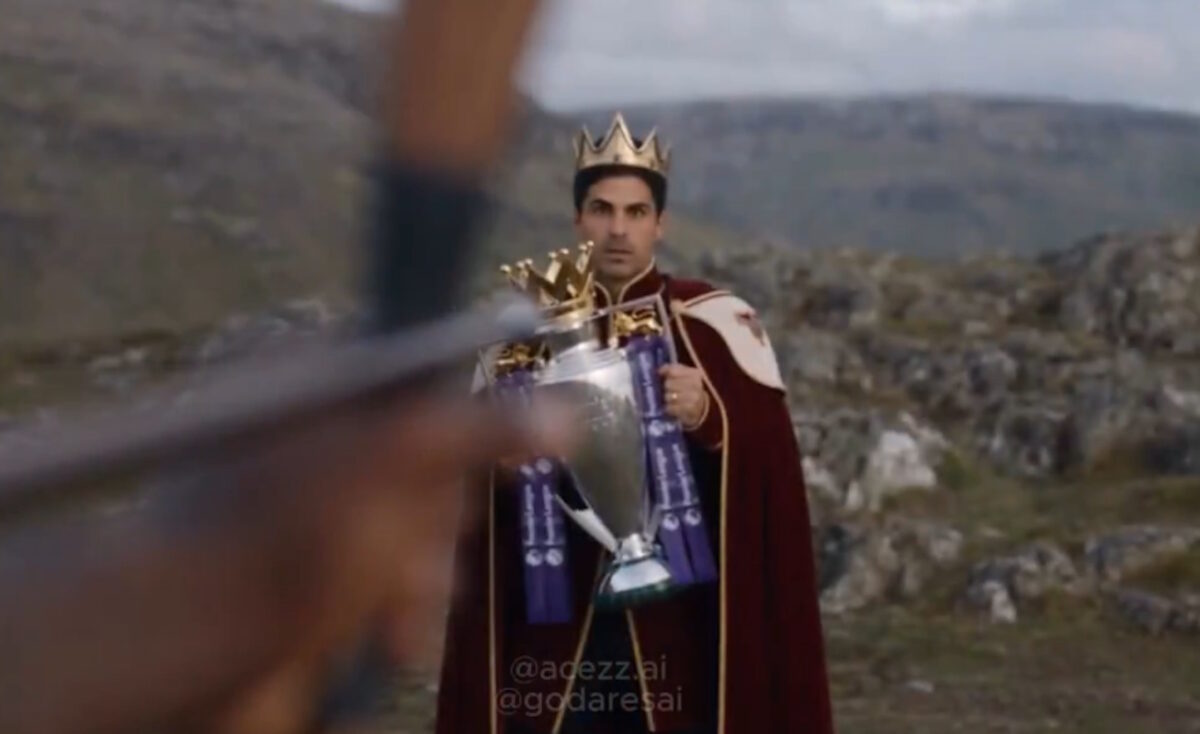 Η «μάχη» για το τρόπαιο στην Premier League αλά Game of Thrones – Το εκπληκτικό AI video με το κυνηγητό στον «βασιλιά» Αρτέτα