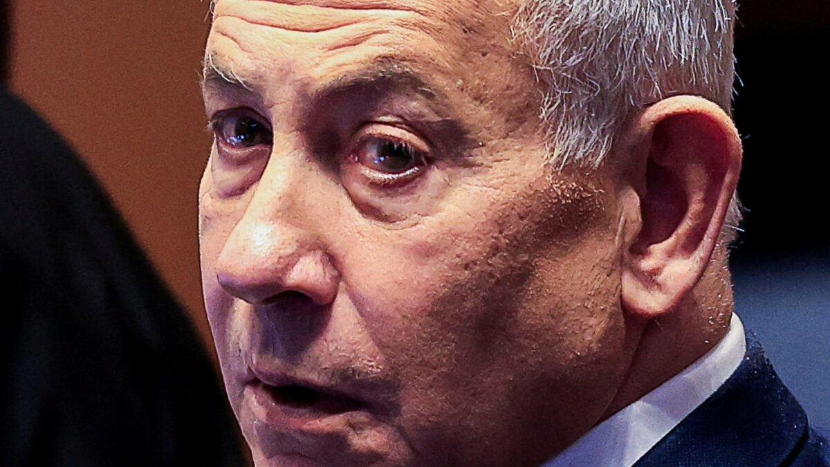 FILE PHOTO: Israeli Prime Minister Benjamin Netanyahu attends a session at the Knesset, Israel's parliament, before it dissolves ahead of the 2026 Israeli elections, in Jerusalem, July 16, 2026. REUTERS/Ronen Zvulun/File Photo