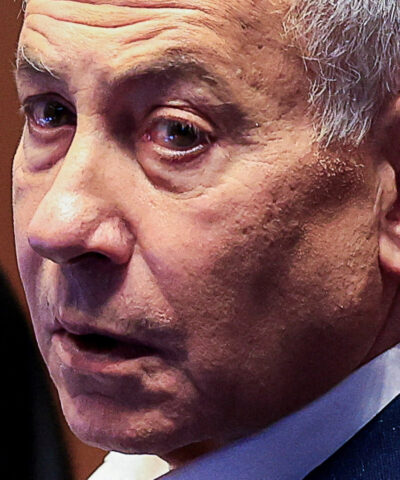 FILE PHOTO: Israeli Prime Minister Benjamin Netanyahu attends a session at the Knesset, Israel's parliament, before it dissolves ahead of the 2026 Israeli elections, in Jerusalem, July 16, 2026. REUTERS/Ronen Zvulun/File Photo