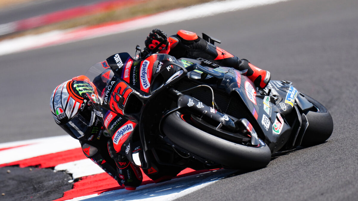 Marco Bezzecchi of Aprilia Racing MotoGP Silverstone