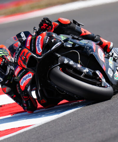 Marco Bezzecchi of Aprilia Racing MotoGP Silverstone