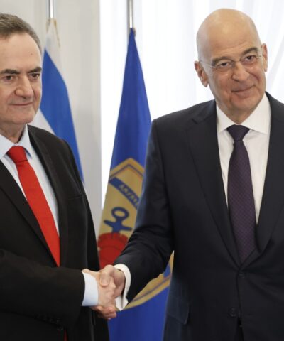 Ο Ίσραελ Κατς και ο Νίκος Δένδιας