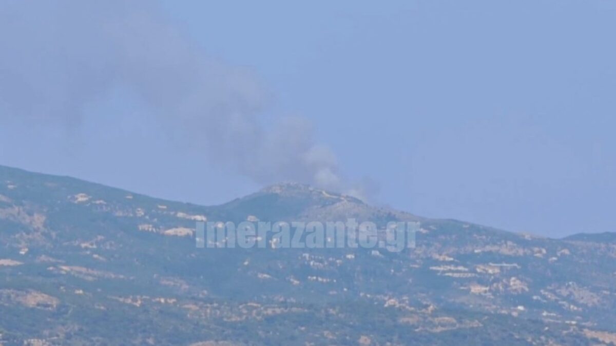 Φωτιά στη Ζάκυνθο στην περιοχή Ελιές