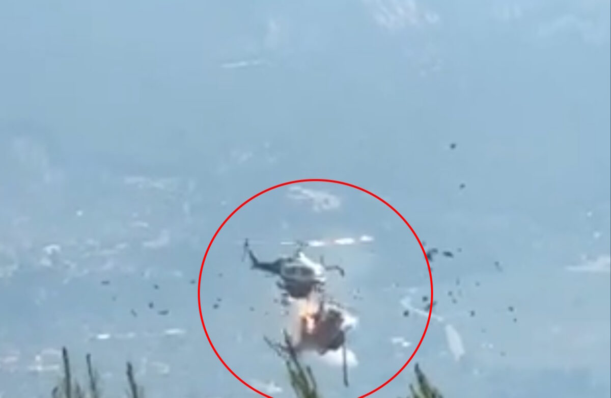 Φωτιά στην Ψάθα: Βίντεο ντοκουμέντο από τη στιγμή της σύγκρουσης των δύο Bell