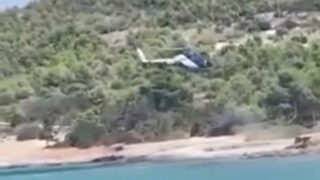 Το ελικόπτερο στις Σπέτσες
