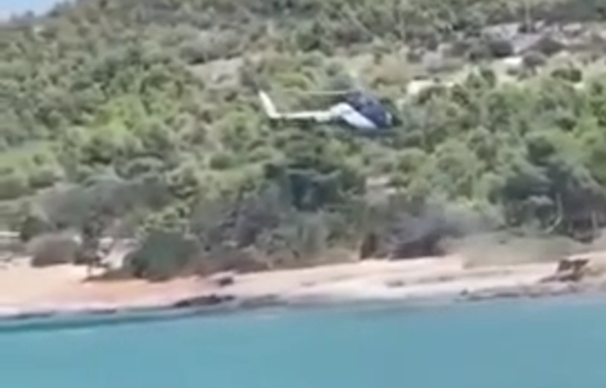 Προσγείωση ελικοπτέρου στις Σπέτσες: Ελεύθερος ο 39χρονος επιχειρηματίας που είχε συλληφθεί γιατί πέταξε τσάντα με ναρκωτικά