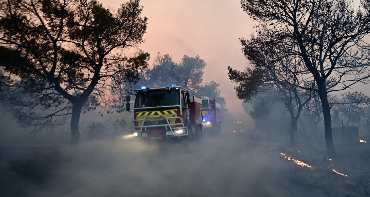 Φωτιά στη Μαγνησία στην περιοχή Αγιος Λαυρέντιος - Επιχειρούν 3 εναέρια μέσα