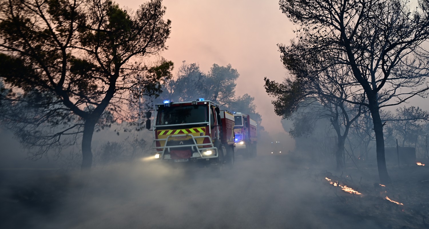 Οριοθετήθηκε η φωτιά στη Μαγνησία στην περιοχή Άγιος Λαυρέντιος