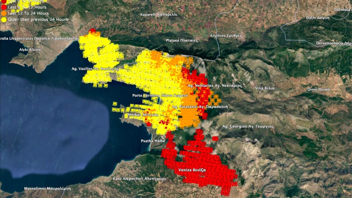 Φωτιά σε Αττική και Βοιωτία: Πάνω από 100.000 τα καμένα στρέμματα από τη megafire – Αγώνας δρόμου να σωθούν περιουσίες