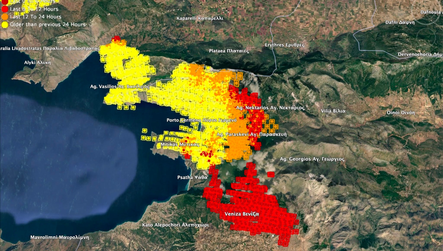 Πάνω από 100.000 τα καμένα στρέμματα από τη megafire σε Αττική και Βοιωτία – Αγώνας δρόμου να σωθούν δάση και περιουσίες