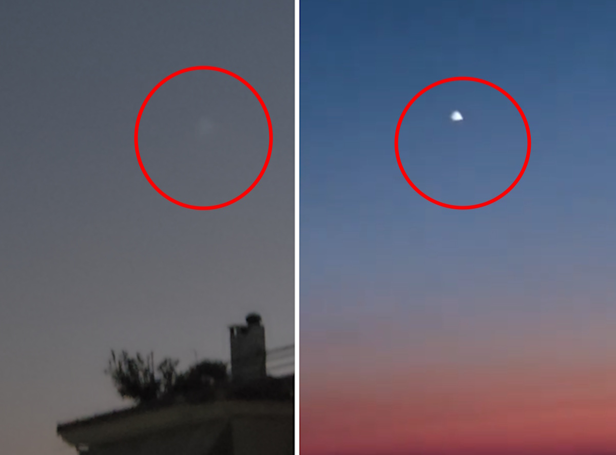 Αριστερά η εικόνα από το Χαλάνδρι, δεξιά η εικόνα από την Κρήτη