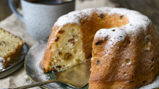 Sweet, delicious, homemade cake.