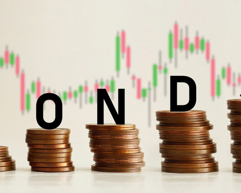 Invest in Bonds as business and Financial concept. Corporate and government bonds.