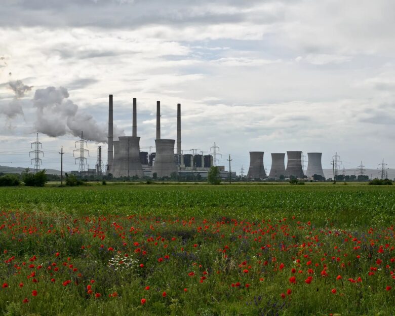 Thermal power station in Turceni, Gorj county, Romania