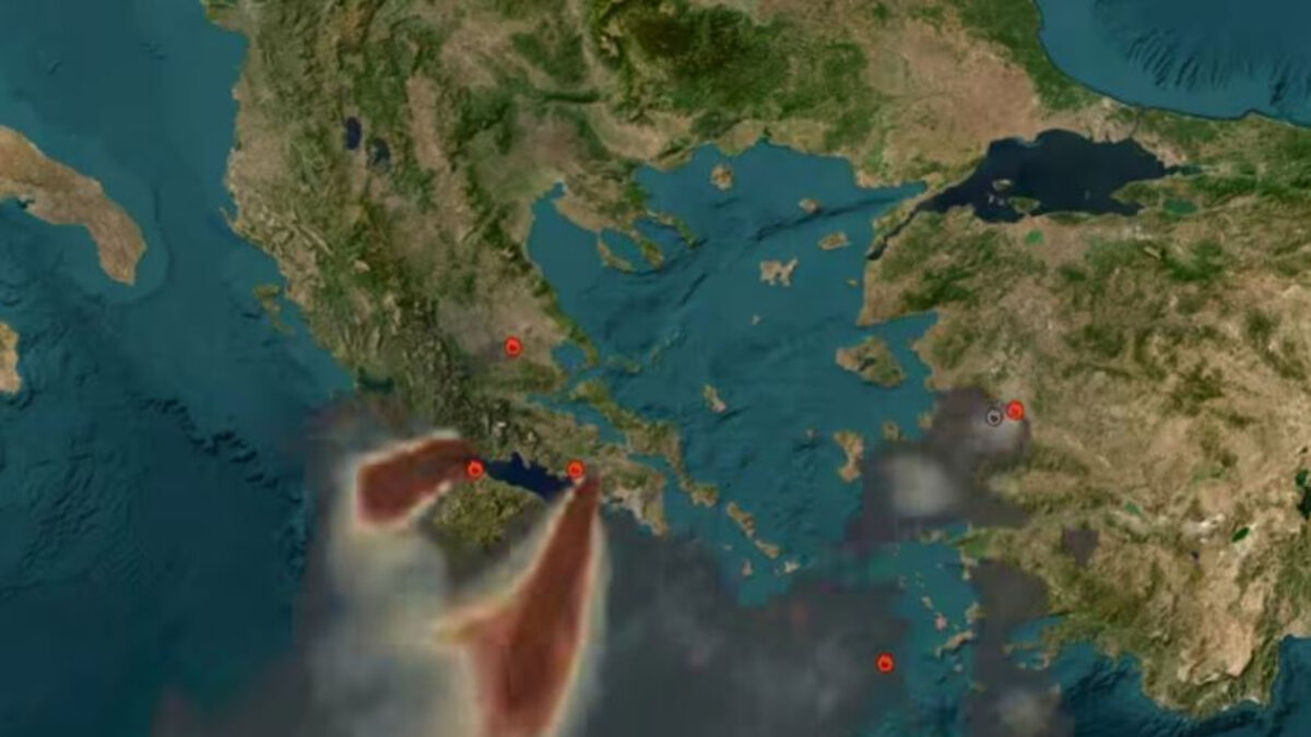 AtmoHub: Οι περιοχές που επηρεάζονται από τις φωτιές σε Πόρτο Γερμενό, Βοιωτία, Φωκίδα και Αιγιάλεια