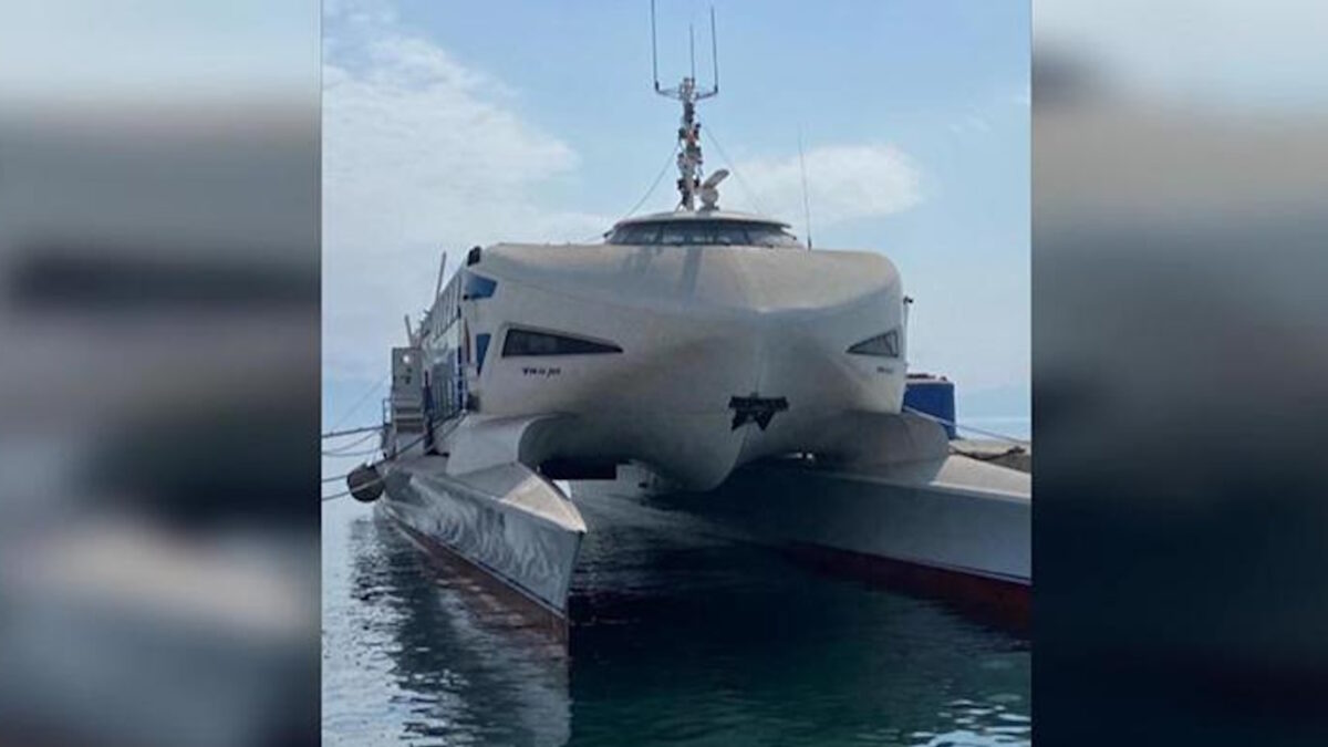 Το καταμαράν που βυθίστηκε ανοιχτά της Κερύνειας