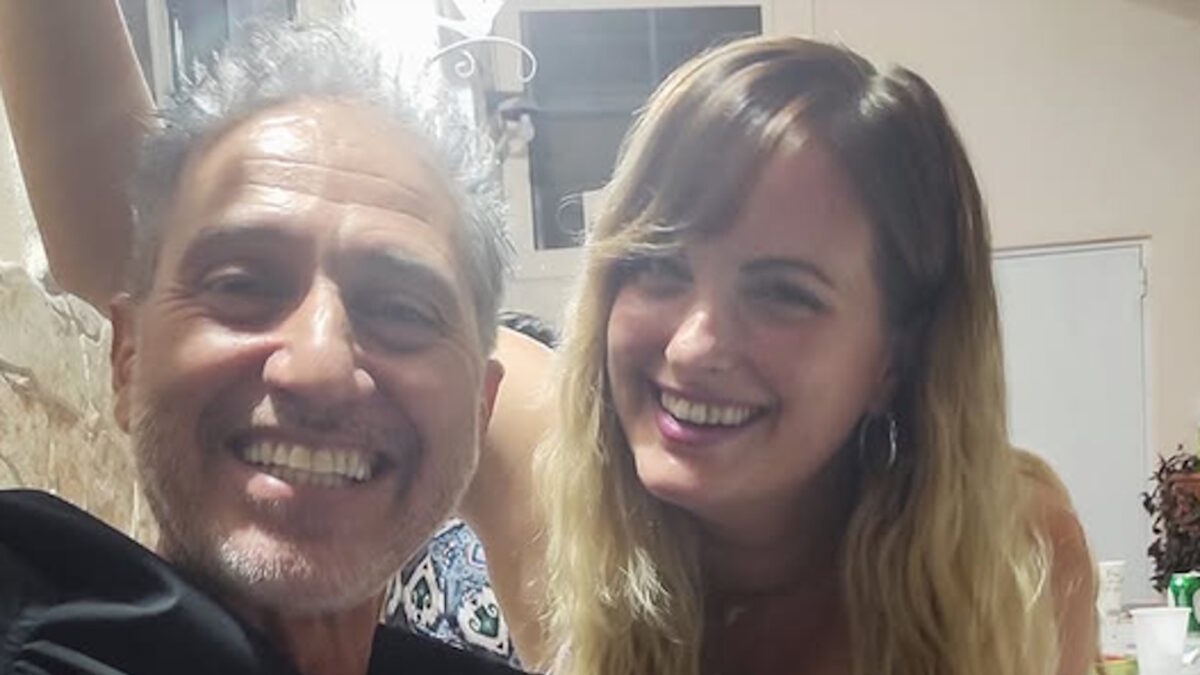 Ο Δημήτρης Κόκοτας με την κουνιάδα του