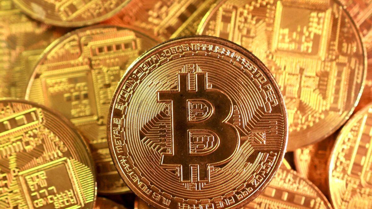 FILE PHOTO: Representation of Bitcoin cryptocurrency in this illustration taken September 10, 2025.