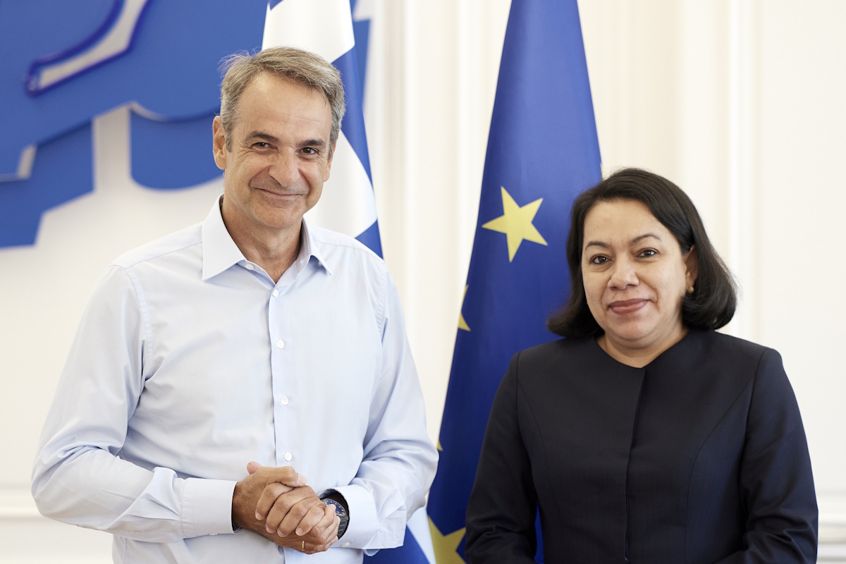 Συνάντηση Μητσοτάκη με την υποψήφια για το αξίωμα της νέας γενικής γραμματέως του ΟΗΕ