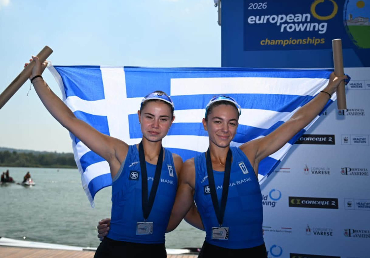 Γαβριέλα Λιόλιου και Λίλα Μουρατίδου κατέκτησαν το ασημένιο μετάλλιο στο διπλό σκιφ του ευρωπαϊκού πρωταθλήματος κωπηλασίας