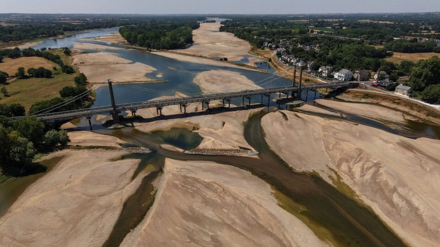 View of the Loire River in Loireauxence
