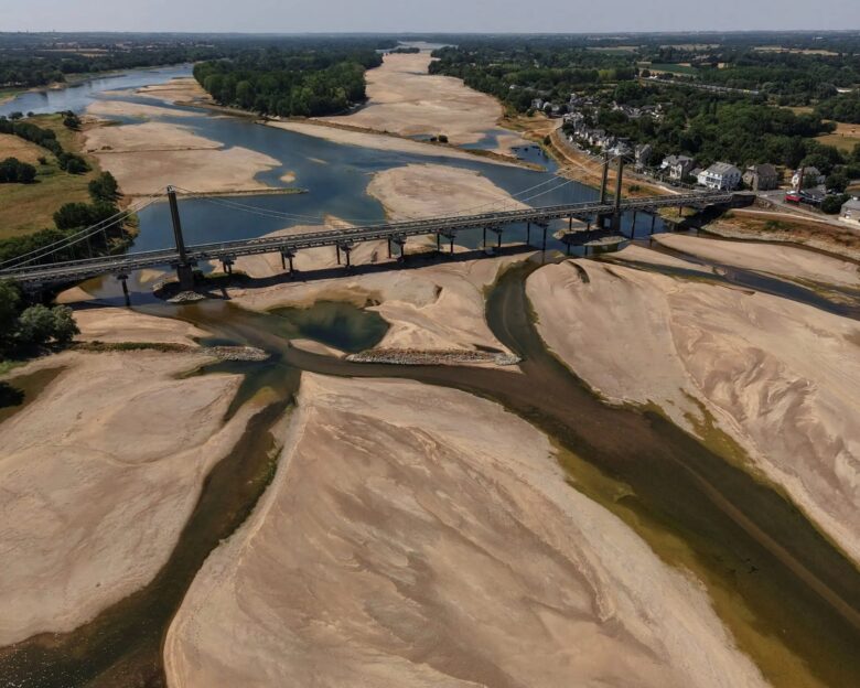 View of the Loire River in Loireauxence